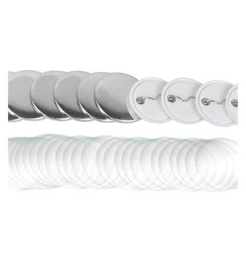 25–58 mm Blanko-Anstecker, Button-Maker-Teile, DIY-Anstecker-Knopfherstellungszubehör for Basteln Für die DIY-Bastelproduktion(200Pcs,32mm) von OUHFCASN