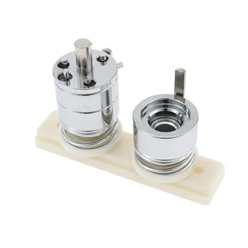 25 mm/44 mm/58 mm/75 mm DIY-Abzeichen-Stanzform, runde Anstecknadel-Knopfform, austauschbare Herstellung aus Metall mit 100-teiligem Knopf-Kreisschneider Für die DIY-Bastelproduktion(32mm) von OUHFCASN