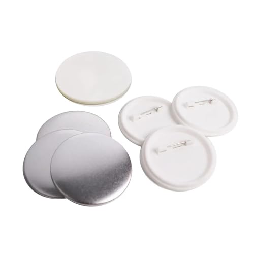 37 mm Metallrückseite DIY Abzeichen Button Pins Blanko Material Pins Buttons Badges Zubehör Teile 100 STÜCKE Für die DIY-Bastelproduktion von OUHFCASN