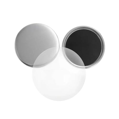 50/100 STÜCKE 25-75 mm Magnet Kühlschrankabzeichen Pin Button Maker Teile for Kunsthandwerk Herstellung Kühlschrankabzeichen Set Für die DIY-Bastelproduktion(50pcs 58mm 2 in 1) von OUHFCASN
