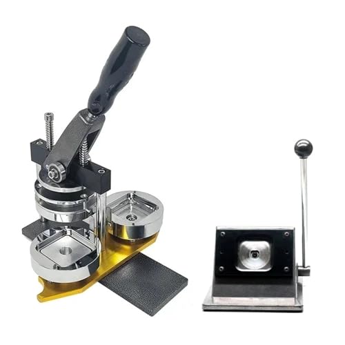50 * 50mm Quadratischer Kühlschrankmagnet-Herstellungssatz, einschließlich Maschine und 100 Stück Materialien mit abgerundeten Kanten und Cutter for die Heimdekoration Für die DIY-Bastelproduktion von OUHFCASN
