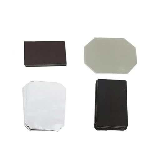 50 Sets 80 x 53 mm rechteckige Kühlschrankmagnete, DIY-Herstellungsmaterialien for die Metallknopf-Herstellermaschine, DIY-Herstellung von Kühlschrankmagneten Für die DIY-Bastelproduktion von OUHFCASN