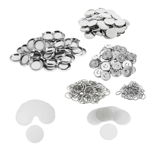 50 Teile/satz doppelseitige Schlüsselanhänger Knopf Herstellung Zubehör for Knopf Maschine 25mm/32mm/37mm for Abzeichen Handwerk Presse Maker Für die DIY-Bastelproduktion(37mm) von OUHFCASN