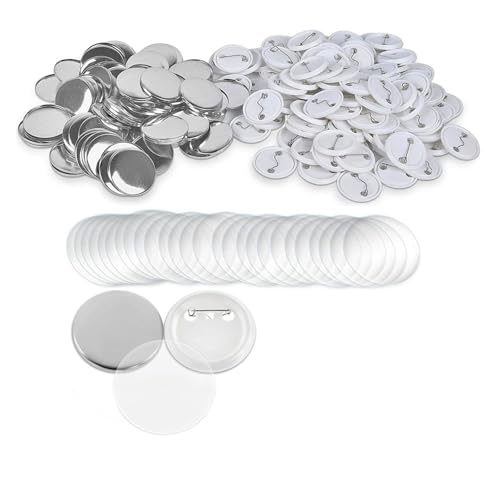 Blanko-Button-Maker-Teile, DIY-Pin-Button-Teile, Press-Maker-Maschinenteil, 25–75 Mm Für die DIY-Bastelproduktion(300-Pcs,50MM) von OUHFCASN