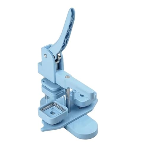 Maschine for quadratische Kühlschrank-Buttons in drei Farben, 50 x 50 mm, geeignet zur Herstellung von Kühlschrankmagneten/Buttons Für die DIY-Bastelproduktion(Blue Set) von OUHFCASN