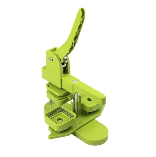 Maschine for quadratische Kühlschrank-Buttons in drei Farben, 50 x 50 mm, geeignet zur Herstellung von Kühlschrankmagneten/Buttons Für die DIY-Bastelproduktion(Green Set) von OUHFCASN