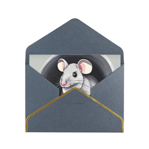 Horizontale Grußkarte Maus im Loch, schwarz, sorgfältig gestaltet, leicht zu tragen, geeignet für verschiedene Festivals Horizontale Grußkarte Maus im Loch, schwarz, sorgfältig gestaltet, leicht zu tragen, geeignet für verschiedene Festivals von OUInbvv