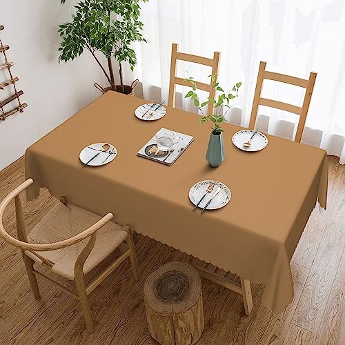OUInbvv Einfarbige, braune quadratische Tischdecke, 137,2 x 183,9 cm, als Tischschutz und Dekoration, geeignet für Familienfeiern im Freien OUInbvv Einfarbige, braune quadratische Tischdecke, 137,2 x 183,9 cm, als Tischschutz und Dekoration, geeignet für Familienfeiern im Freien von OUInbvv