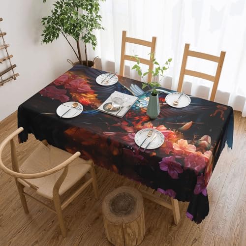 OUInbvv Quadratische Kolibri-Tischdecke, 137 x 183 cm, als Tischschutz und Dekoration, geeignet für Familienfeiern im Freien OUInbvv Quadratische Kolibri-Tischdecke, 137 x 183 cm, als Tischschutz und Dekoration, geeignet für Familienfeiern im Freien von OUInbvv