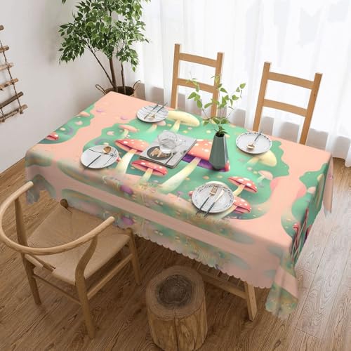 OUInbvv Quadratische Tischdecke, Motiv: Traumpilz, 137,2 x 183,9 cm, als Tischschutz und Dekoration, geeignet für Familienfeiern im Freien OUInbvv Quadratische Tischdecke, Motiv: Traumpilz, 137,2 x 183,9 cm, als Tischschutz und Dekoration, geeignet für Familienfeiern im Freien von OUInbvv