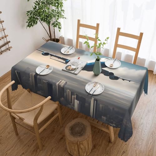 OUInbvv Quadratische Tischdecke mit hohem Höhenflugzeug, 137 x 183 cm, als Tischschutz und Dekoration, geeignet für Familienfeiern im Freien OUInbvv Quadratische Tischdecke mit hohem Höhenflugzeug, 137 x 183 cm, als Tischschutz und Dekoration, geeignet für Familienfeiern im Freien von OUInbvv