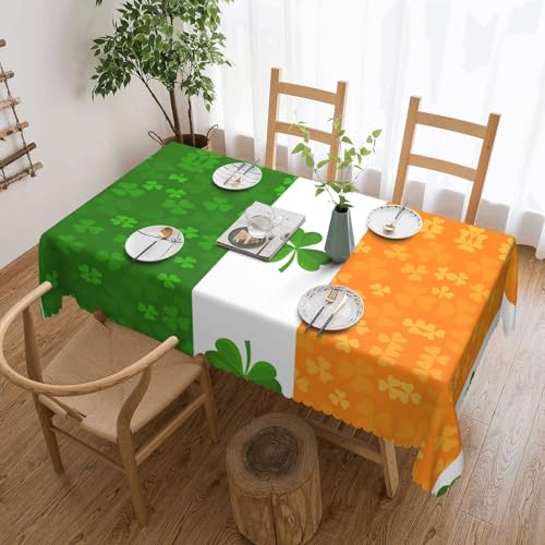 OUInbvv Quadratische Tischdecke mit irischer Flagge, 137 x 183 cm, als Tischschutz und Dekoration, geeignet für Familienfeiern im Freien OUInbvv Quadratische Tischdecke mit irischer Flagge, 137 x 183 cm, als Tischschutz und Dekoration, geeignet für Familienfeiern im Freien von OUInbvv