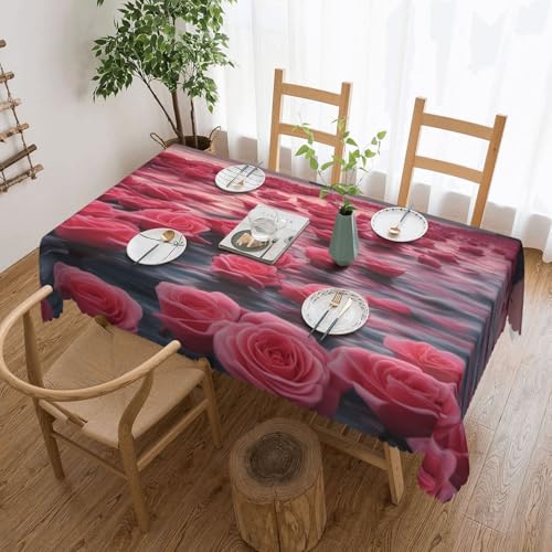 OUInbvv Roses by The Sea Tischdecke, quadratisch, 137 x 183 cm, als Tischschutz und Dekoration, geeignet für Familienfeiern im Freien OUInbvv Roses by The Sea Tischdecke, quadratisch, 137 x 183 cm, als Tischschutz und Dekoration, geeignet für Familienfeiern im Freien von OUInbvv