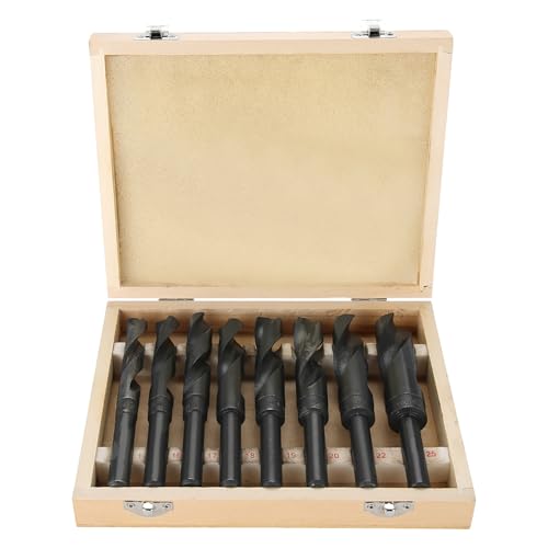 8pcs Lot 14-25 mm Hochgeschwindigkeits-Kohlenstoff-Stahl-Bohrer HSS reduziert Shank Twist Drill Bits Metall Schneidwerkzeug Set für DIY-Enthusiasten Hausverbesserung von OUKENS