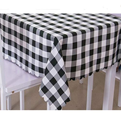 OUKEYI Tischdecke, kariert, quadratisch, 91,4 x 91,4 cm, auslaufsicher und waschbar, Gingham-Tischdecke, für Zuhause, Küche, Abendessen, Partys, drinnen und draußen, Buffet, Tischdecke von OUKEYI