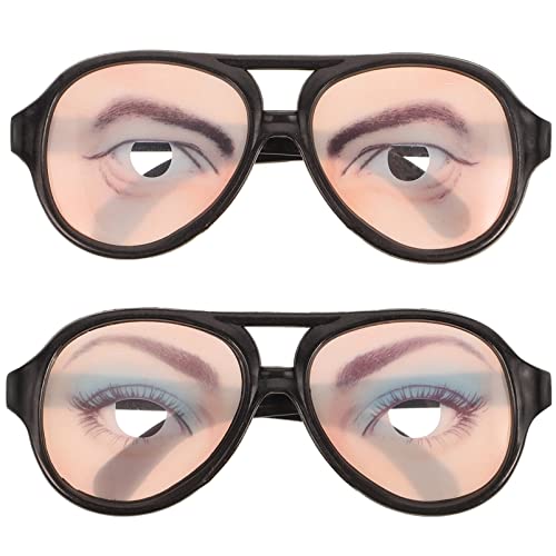 OULII Lustige Brille für männliche und weibliche Augen, für Halloween-Party-Requisiten, 2 Stück von OULII