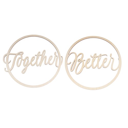 Oulii 2 Stück „ " Hochzeitsstuhl-Schilder aus Holz für Brautpaar und Bräutigam Hochzeitstühle, zum Aufhängen Oulii 2 Stück „ " Hochzeitsstuhl-Schilder aus Holz für Brautpaar und Bräutigam Hochzeitstühle, zum Aufhängen von OULII
