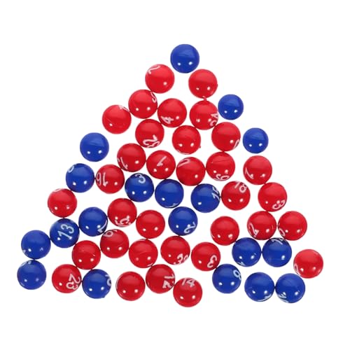 OUNONA 1 Packung Lotteriekugeln für Partyspiele Befüllbare Nummerierte Kunststoffkugeln für Spannende Verlosungen und Veranstaltungen für Spieleabende und Feiern von OUNONA