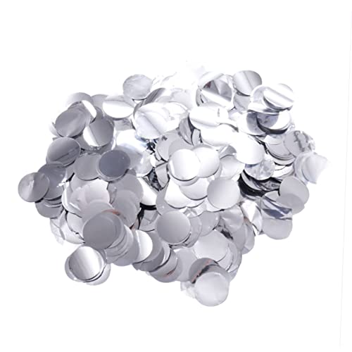OUNONA 1 Packung Romantisches Konfetti aus Papier Runde Silberne für Partytischdekorationen Ergänzung für Feierlichkeiten OUNONA 1 Packung Romantisches Konfetti aus Papier Runde Silberne für Partytischdekorationen Ergänzung für Feierlichkeiten von OUNONA