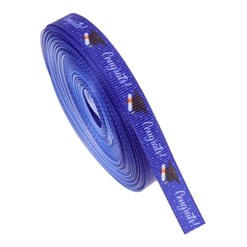 OUNONA 1 Rolle Geschenkband Zur Abschlusssaison Breites Band Abschlussband Bindeband Abschlussfeier Glückwunschband Geschenkband Partyzubehör Für Die Abschlussfeier Banddekor von OUNONA