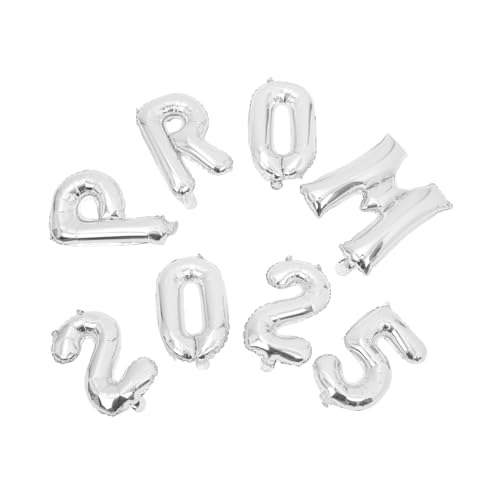 OUNONA 1 Satz Abschluss Ballon Abitur Am Gymnasium Klasse 2025-party Grad Ballon Festival Abschlussdekorationsballons Aluminium-silber-graduiertenballons Silver Aluminiumfolie von OUNONA