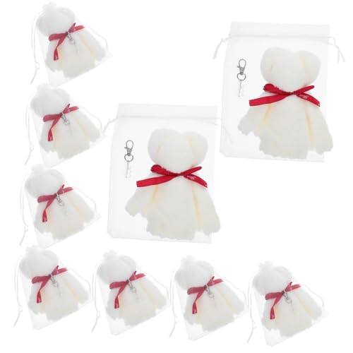 OUNONA 1 Satz Bären Sie Handtuchschlüsselkette handtücher Babyparty -Schlüsselbund Taufzubehör Taufschmuck für Jungen Babyparty-Souvenirs Gefälligkeiten für Hochzeitsfeiern Zinklegierung von OUNONA