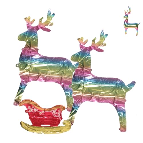 OUNONA 1 Satz Elch-ballon-set Weihnachtsfolien-rentierballon Weihnachtliche Folienballons Weihnachts-rentier-ballon Weihnachtsballons Weihnachtsfeier Luftballons Ornament Aluminiumfolie OUNONA 1 Satz Elch-ballon-set Weihnachtsfolien-rentierballon Weihnachtliche Folienballons Weihnachts-rentier-ballon Weihnachtsballons Weihnachtsfeier Luftballons Ornament Aluminiumfolie von OUNONA