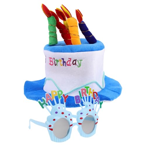 OUNONA 1 Satz Geburtstagshutbrille Partyhüte Für Erwachsene Alles Zum Geburtstag Hut Zum 60. Geburtstag Geburtstagskrone Für Erwachsene Geburtstag Fotobrille Plastik von OUNONA