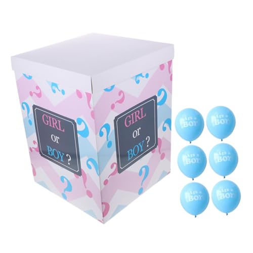 OUNONA 1 Satz Geschlechtsoffenlegungsbox Ballonboxen Mit Luftballons Babyblöcke Für Die Babyparty Babyboxen Mit Buchstaben Für Die Babyparty Es Ballon Papier Sky-blue OUNONA 1 Satz Geschlechtsoffenlegungsbox Ballonboxen Mit Luftballons Babyblöcke Für Die Babyparty Babyboxen Mit Buchstaben Für Die Babyparty Es Ballon Papier Sky-blue von OUNONA