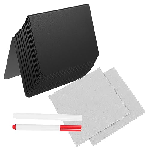 OUNONA 1 Satz Mini Kreidetafel Wiederverwendbare Tafeln mit Weißen und Roten Stift Beschriftung für Desserts Tische und Reservierungen Doppelseitig Platzsparend von OUNONA