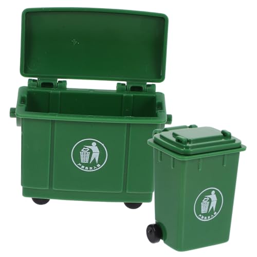 OUNONA 1 Satz Modell eines Sanitär-Mülleimers Mini Hausmülleimer Miniatur Behälter Wurf puppenhaus zubehör Puppenhausdekor Mini-Hausverzierung Plastik Green OUNONA 1 Satz Modell eines Sanitär-Mülleimers Mini Hausmülleimer Miniatur Behälter Wurf puppenhaus zubehör Puppenhausdekor Mini-Hausverzierung Plastik Green von OUNONA