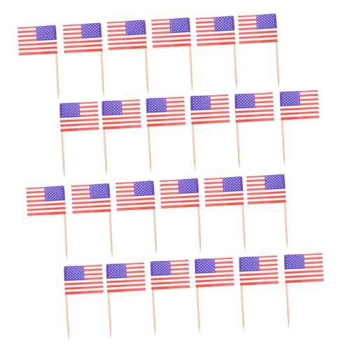 OUNONA 1 Satz Papier Kuchenflagge US Zahnstocherflaggen Flaggen Der Vereinigten Staaten Kuchendekorationen Für Geburtstagspartys Cupcake Topper Mit Usa Flagge Cupcake 200 Stück OUNONA 1 Satz Papier Kuchenflagge US Zahnstocherflaggen Flaggen Der Vereinigten Staaten Kuchendekorationen Für Geburtstagspartys Cupcake Topper Mit Usa Flagge Cupcake 200 Stück von OUNONA