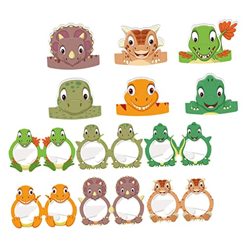 OUNONA 1 Satz Papierhüte Brillen für Kindergeburtstag Kreative Dekoration für Mottopartys Karneval und Cosplay Farbenfroh und Auffällig von OUNONA