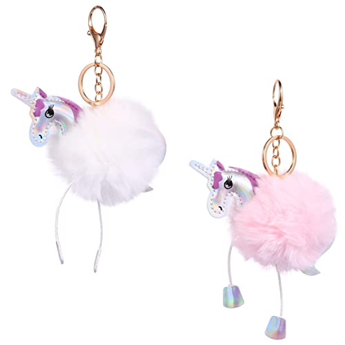 OUNONA 1 Satz Plüsch Einhorn Schlüsselanhänger für Taschen Stilvolle Bag Pendants Leichte und Schlüsselketten für Mädchen und Frauen OUNONA 1 Satz Plüsch Einhorn Schlüsselanhänger für Taschen Stilvolle Bag Pendants Leichte und Schlüsselketten für Mädchen und Frauen von OUNONA