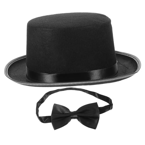 OUNONA 1 Satz Schwarzem Zylinderhut und Bowtie für Detektiv Kostüm Teiliges Rollenspiel Zubehör für Karneval Halloween und Mottopartys für Kostümpartys und Cosplay OUNONA 1 Satz Schwarzem Zylinderhut und Bowtie für Detektiv Kostüm Teiliges Rollenspiel Zubehör für Karneval Halloween und Mottopartys für Kostümpartys und Cosplay von OUNONA