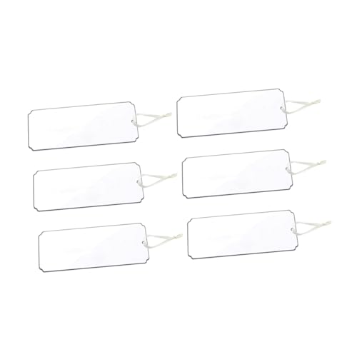 OUNONA 1 Satz Teiliges Transparente Hochzeitsplatzkarten Dekorative Reservierte Schilder Aus Wiederverwendbare Hängende Tischkarten Für Hochzeiten Und Feiern 6 Stück von OUNONA