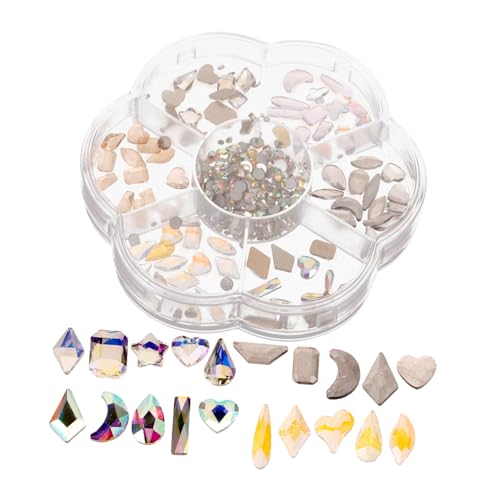 OUNONA 1 Schachtel Fächer Box Nageldekoration mit Unregelmäßigen Strahlenden Nagelsteinen Bunte Nail Art Charms für Gelnägel Funkelnde Nagelschmuck Zubehör für Maniküre OUNONA 1 Schachtel Fächer Box Nageldekoration mit Unregelmäßigen Strahlenden Nagelsteinen Bunte Nail Art Charms für Gelnägel Funkelnde Nagelschmuck Zubehör für Maniküre von OUNONA