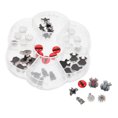 OUNONA 1 Schachtel Halloween Nail Dekorationen mit Niedlichen Resin Charms DIY Nail Art Zubehör für Gruselige Maniküre Mini Geister Spinnen Salonbedarf für Halloween Party OUNONA 1 Schachtel Halloween Nail Dekorationen mit Niedlichen Resin Charms DIY Nail Art Zubehör für Gruselige Maniküre Mini Geister Spinnen Salonbedarf für Halloween Party von OUNONA