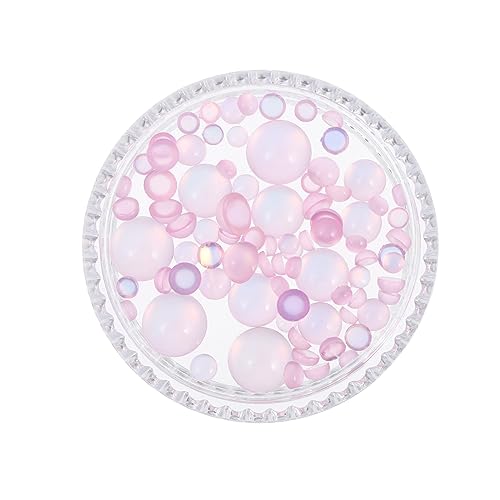 OUNONA 1 Schachtel Premium Maniküre Dekorationsperlen für Nägel Strapazierfähige Nageldekoration für DIY Nail Art für Partys Hochzeiten und Festivals von OUNONA