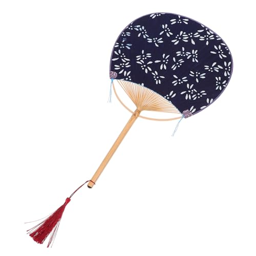 OUNONA 1 Stück Handfächer aus mit Rundgriff Japanischer Stil Doppelseitige Stoffoberfläche Traditionelles mit Quaste für Hochzeiten Dekoration und Souvenirs OUNONA 1 Stück Handfächer aus mit Rundgriff Japanischer Stil Doppelseitige Stoffoberfläche Traditionelles mit Quaste für Hochzeiten Dekoration und Souvenirs von OUNONA