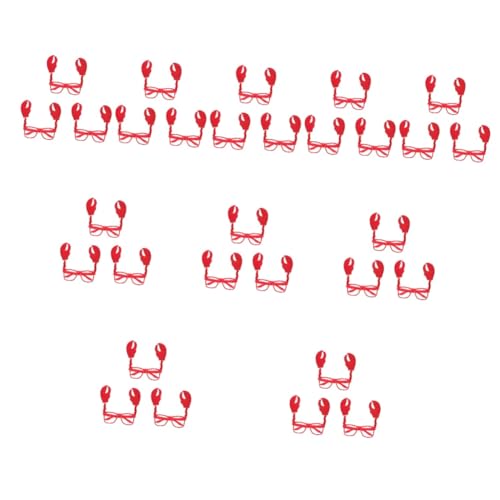 OUNONA 10 Sätze Krabbenbrille Lustige Augenbrauen Accessoires Für Partys Fotorequisiten Und Cosplay Für Erwachsene Perfektes Zubehör Für Unvergessliche 3 Stück * 10 von OUNONA