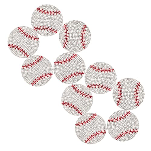OUNONA 10 Stück Baseball Patches mit Glitzersteinen zum Aufbügeln Diy Applikationen für Kleidung Hüte und Schuhe Stark Haftend und Waschbeständig Vielseitige Dekoration und Reparatur OUNONA 10 Stück Baseball Patches mit Glitzersteinen zum Aufbügeln Diy Applikationen für Kleidung Hüte und Schuhe Stark Haftend und Waschbeständig Vielseitige Dekoration und Reparatur von OUNONA