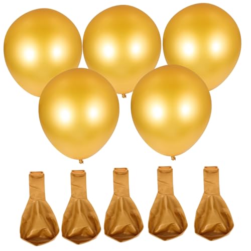 OUNONA 10 Stück Dekorative Luftballons Party Schnell Hühner Thematisiert Mehrfarbig Dekoration Ö Pastell Umwerben Regenbogen Braut- Willkommen Jumbo-ballons Rosa Groß Golden Emulsion von OUNONA