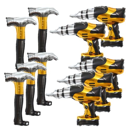 OUNONA 10 Stück Elektrische Bohrer für Reparaturwerkzeuge Ballon-Tier-Tool Maschinenbau Partyballons aus Aluminium Baufolienballons Engineering-Fahrzeug-Ballon Zugballon Aluminiumfolie OUNONA 10 Stück Elektrische Bohrer für Reparaturwerkzeuge Ballon-Tier-Tool Maschinenbau Partyballons aus Aluminium Baufolienballons Engineering-Fahrzeug-Ballon Zugballon Aluminiumfolie von OUNONA