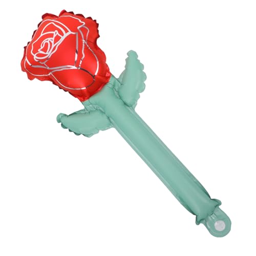 OUNONA 10 Stück Geständnisballons Für Hochzeiten Große Rose Schillernde Dekorationsfolie Party Erster Hoher Schwebeflug Bunt Valentinstag Glücklich Aufblasbarer Blumenballon von OUNONA