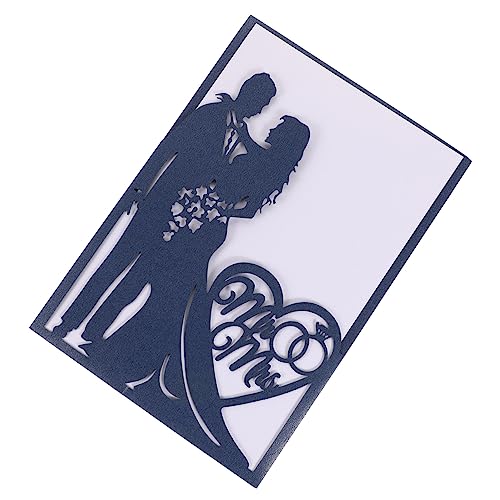 OUNONA 10 Stück Grußkarte jubiläumskarte anniversary card wedding gastgeschenke grusskarte rustikale hochzeitseinladungen Braut- hohle Hochzeitseinladung Einladungen aushöhlen Papier Blue OUNONA 10 Stück Grußkarte jubiläumskarte anniversary card wedding gastgeschenke grusskarte rustikale hochzeitseinladungen Braut- hohle Hochzeitseinladung Einladungen aushöhlen Papier Blue von OUNONA