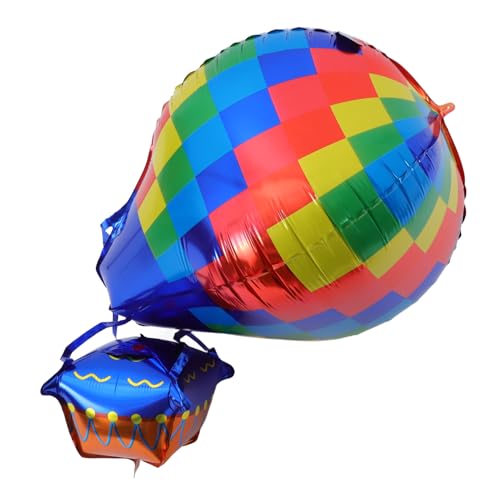 OUNONA 10 Stück Heißluftballon Dekoration Luftballons Luftballondekoration Heißluftballon Aufblasbar Heißluftballon Ballons Heißluftballon-mittelstücke Aus Aluminiumfolie Pvc von OUNONA