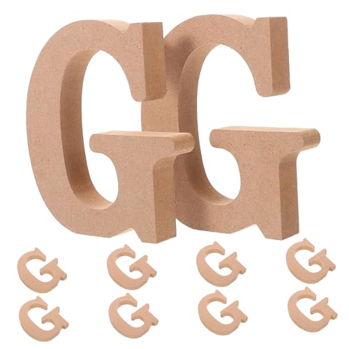 OUNONA 10 Stück Holzbuchstaben Unbehandeltes Holz Diy Bastelmaterial für Kreative Projekte und Wohnungsdekoration Gestaltung und Kunsthandwerk OUNONA 10 Stück Holzbuchstaben Unbehandeltes Holz Diy Bastelmaterial für Kreative Projekte und Wohnungsdekoration Gestaltung und Kunsthandwerk von OUNONA