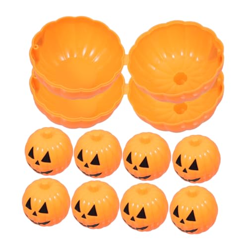 OUNONA 10Stücke Kürbisförmige Süßigkeitenboxen Tragbare Halloween Candy Jar für Partys Geschenkschachtel für Halloween-feiern OUNONA 10Stücke Kürbisförmige Süßigkeitenboxen Tragbare Halloween Candy Jar für Partys Geschenkschachtel für Halloween-feiern von OUNONA