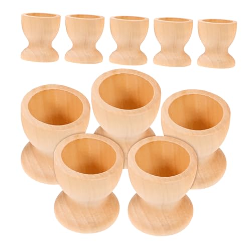 OUNONA 10 Stück Teiliges Holz Eierhalter Natürliche Unbehandelte Eierbecher für Küche und Kühlschrank DIY Ostern Eierhalter zum Bemalen Vielseitig als Eieraufbewahrung und Dekoration OUNONA 10 Stück Teiliges Holz Eierhalter Natürliche Unbehandelte Eierbecher für Küche und Kühlschrank DIY Ostern Eierhalter zum Bemalen Vielseitig als Eieraufbewahrung und Dekoration von OUNONA